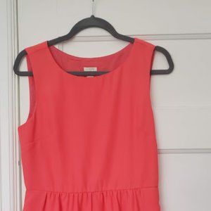 J. Crew Coral sleeveless Dress - Size 6